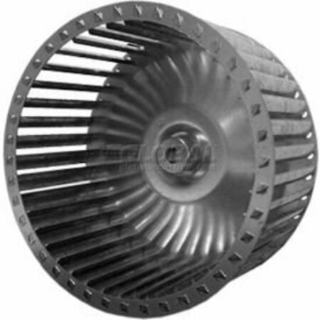 LAU Single Inlet Blower Wheel, 6-5/16" Dia., CW, 2000 RPM, 1/2" Bore, 2-1/16"W, Galvanized 028957-41